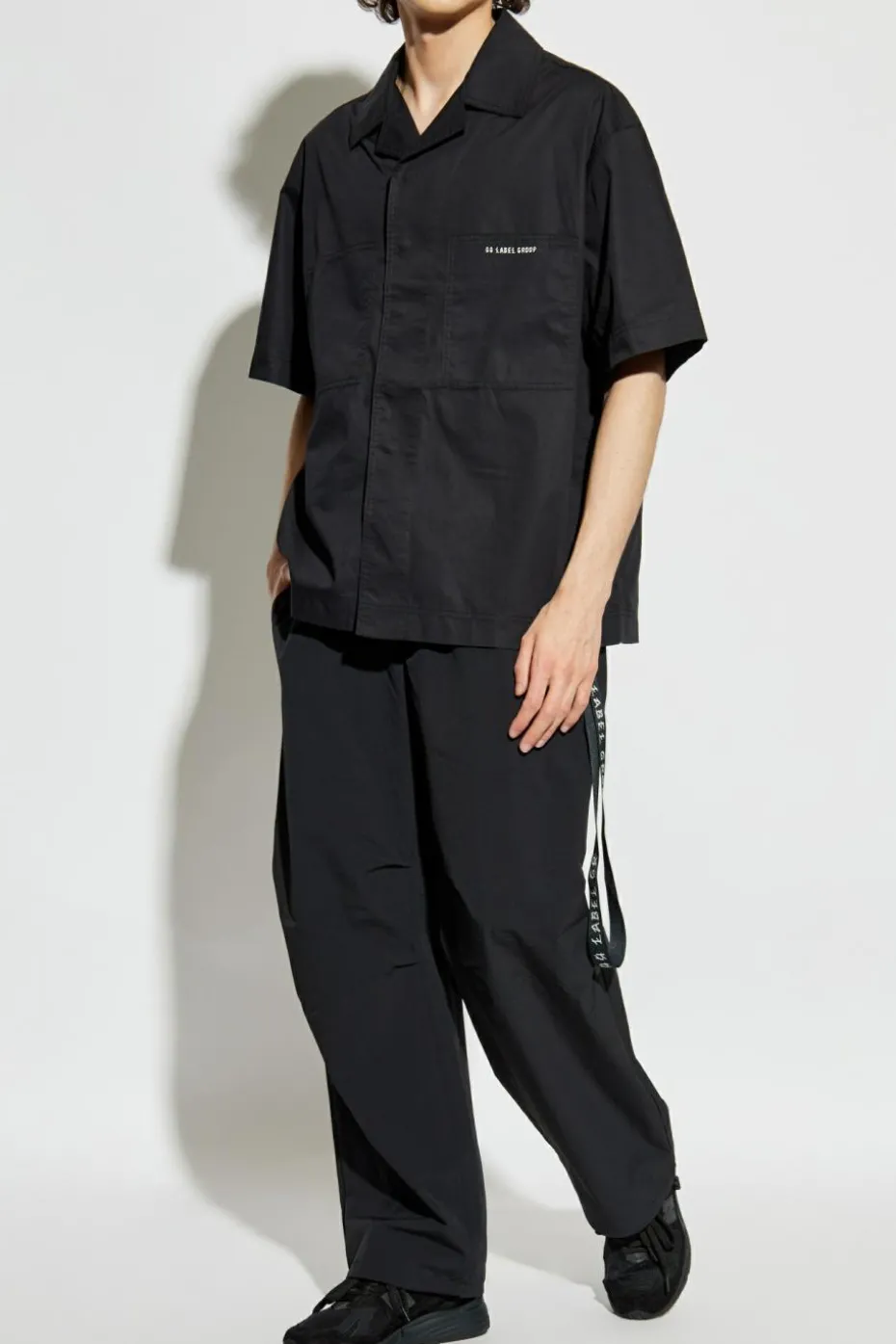 44 Label Group BLACK Pants with logo