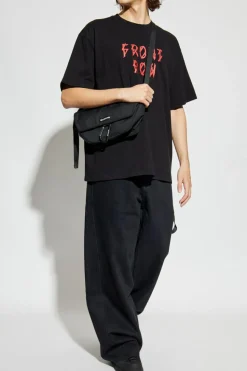 44 Label Group BLACK T-shirt with logo