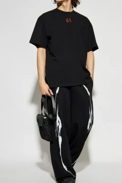 44 Label Group BLACK T-shirt with logo