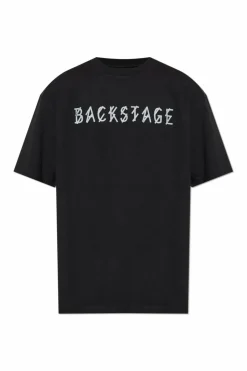 44 Label Group BLACK T-shirt with logo