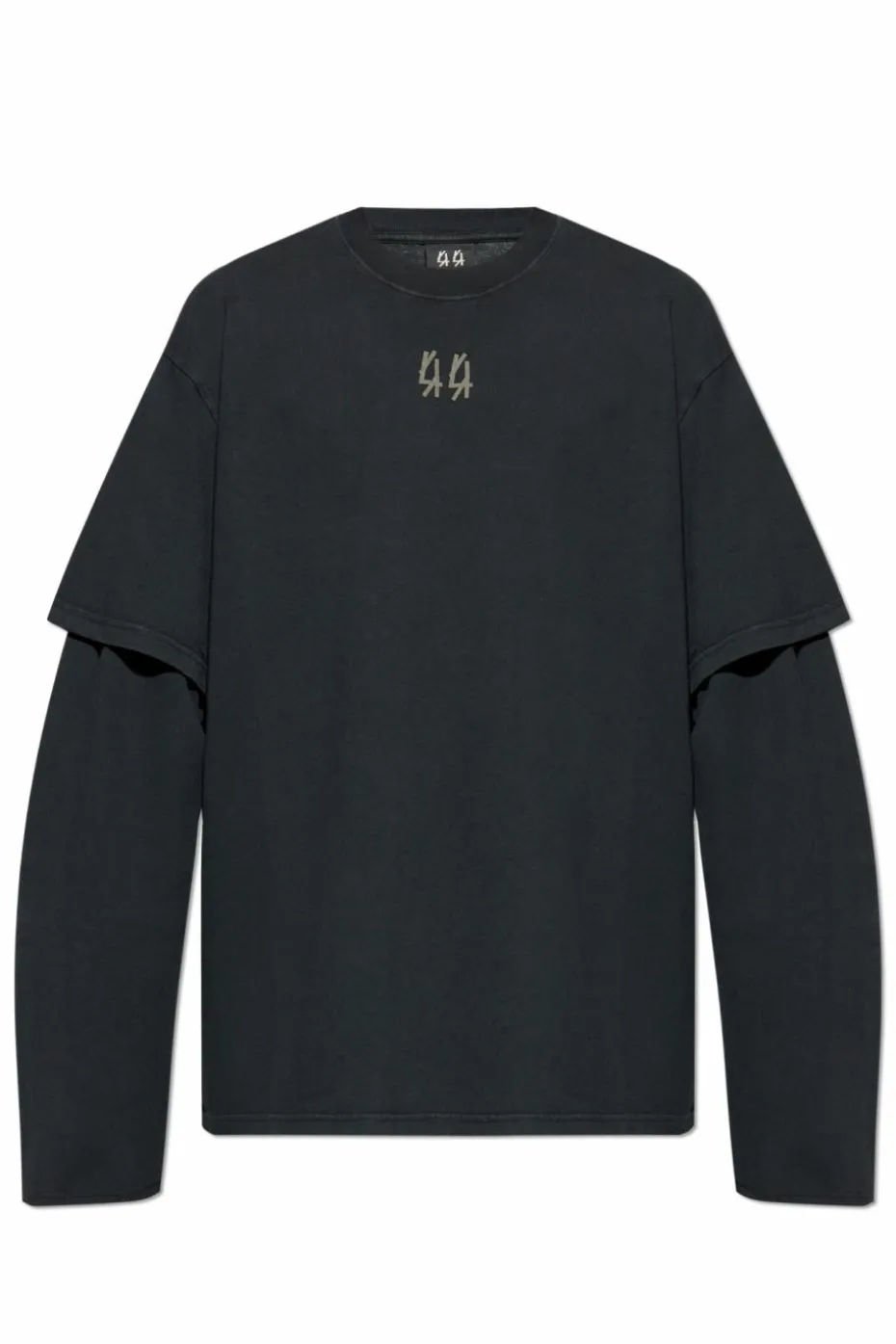 44 Label Group BLACK T-shirt with logo