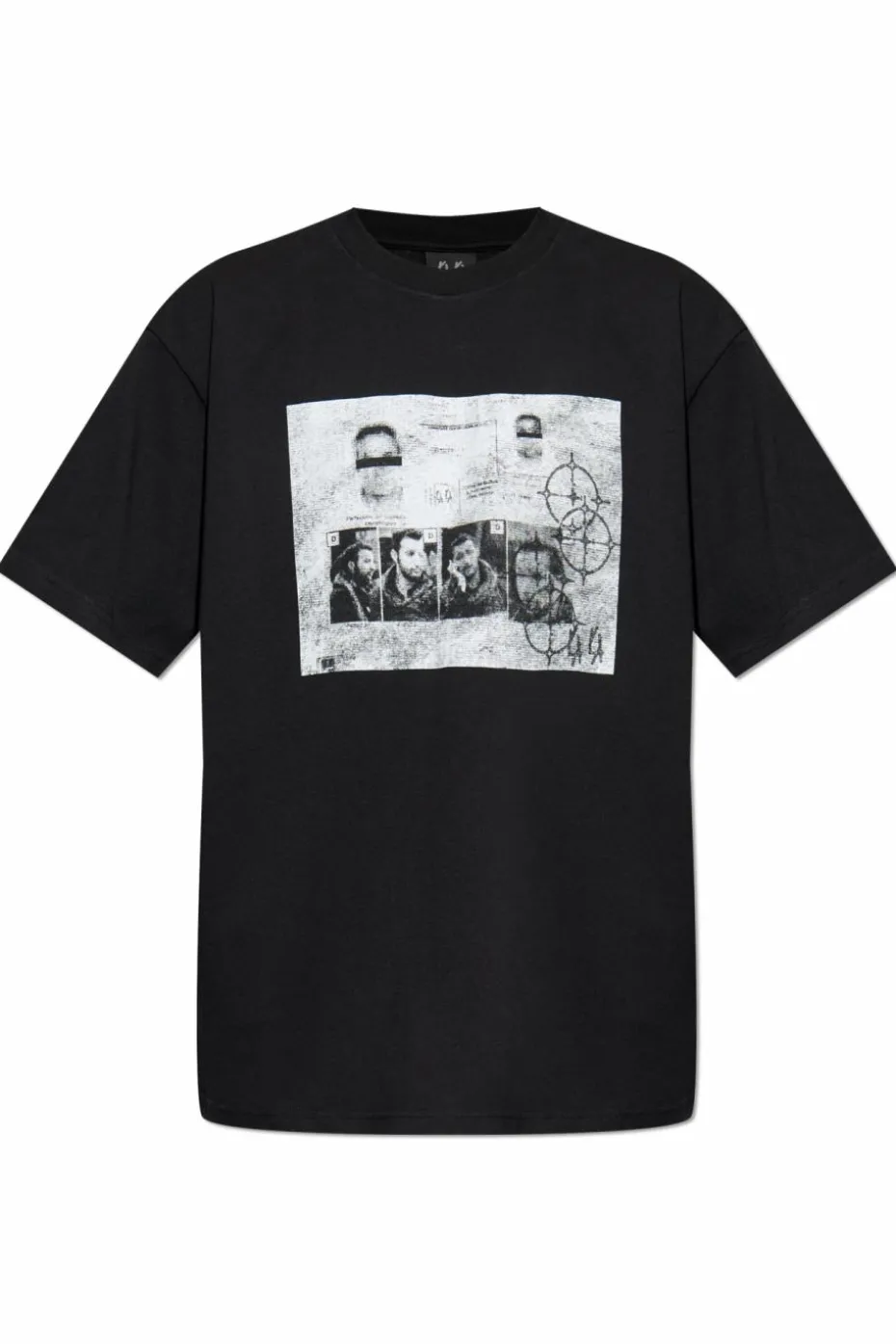 44 Label Group BLACK T-shirt with logo