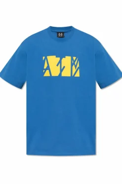 44 Label Group BLUE Cotton T-shirt