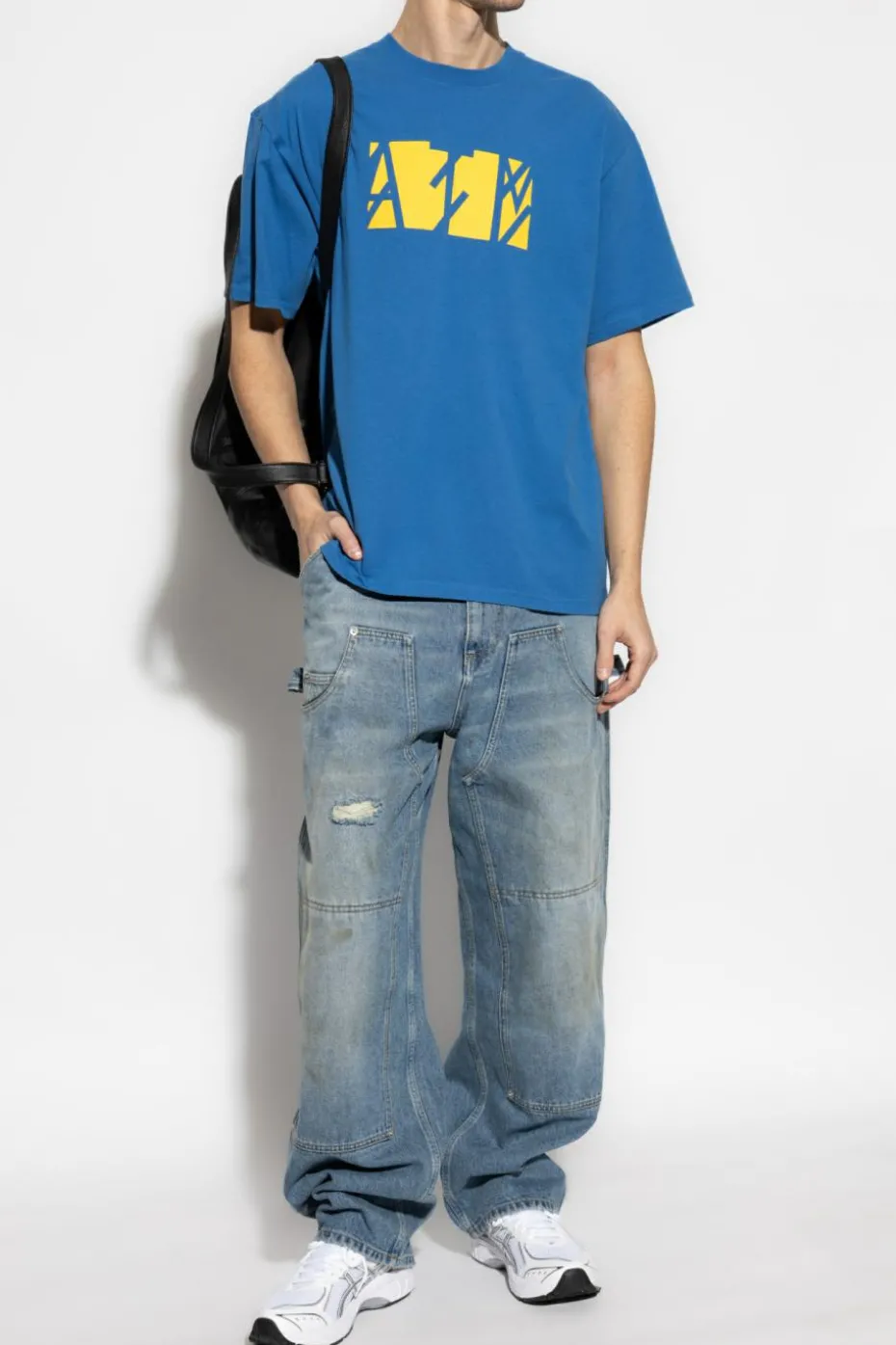 44 Label Group BLUE Cotton T-shirt