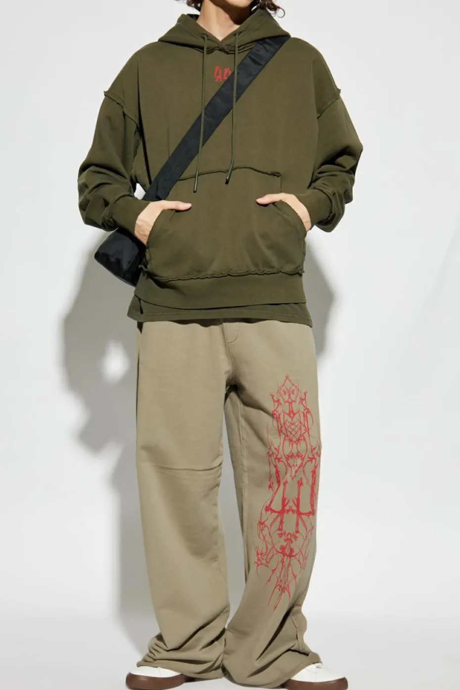 44 Label Group GREEN Pants with logo