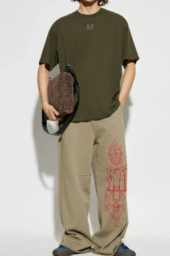 44 Label Group GREEN T-shirt with logo