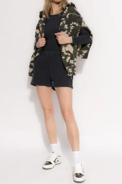 A BATHING APE® BLACK Ribbed Long Sleeve Top
