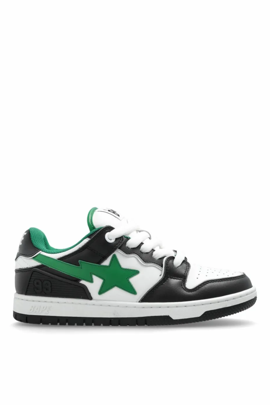 A BATHING APE® BLACK Sports shoes with logo