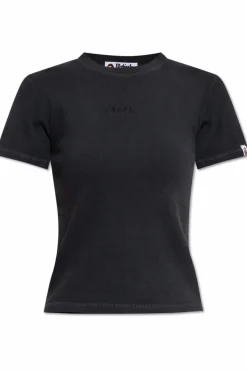 A BATHING APE® BLACK T-shirt with logo