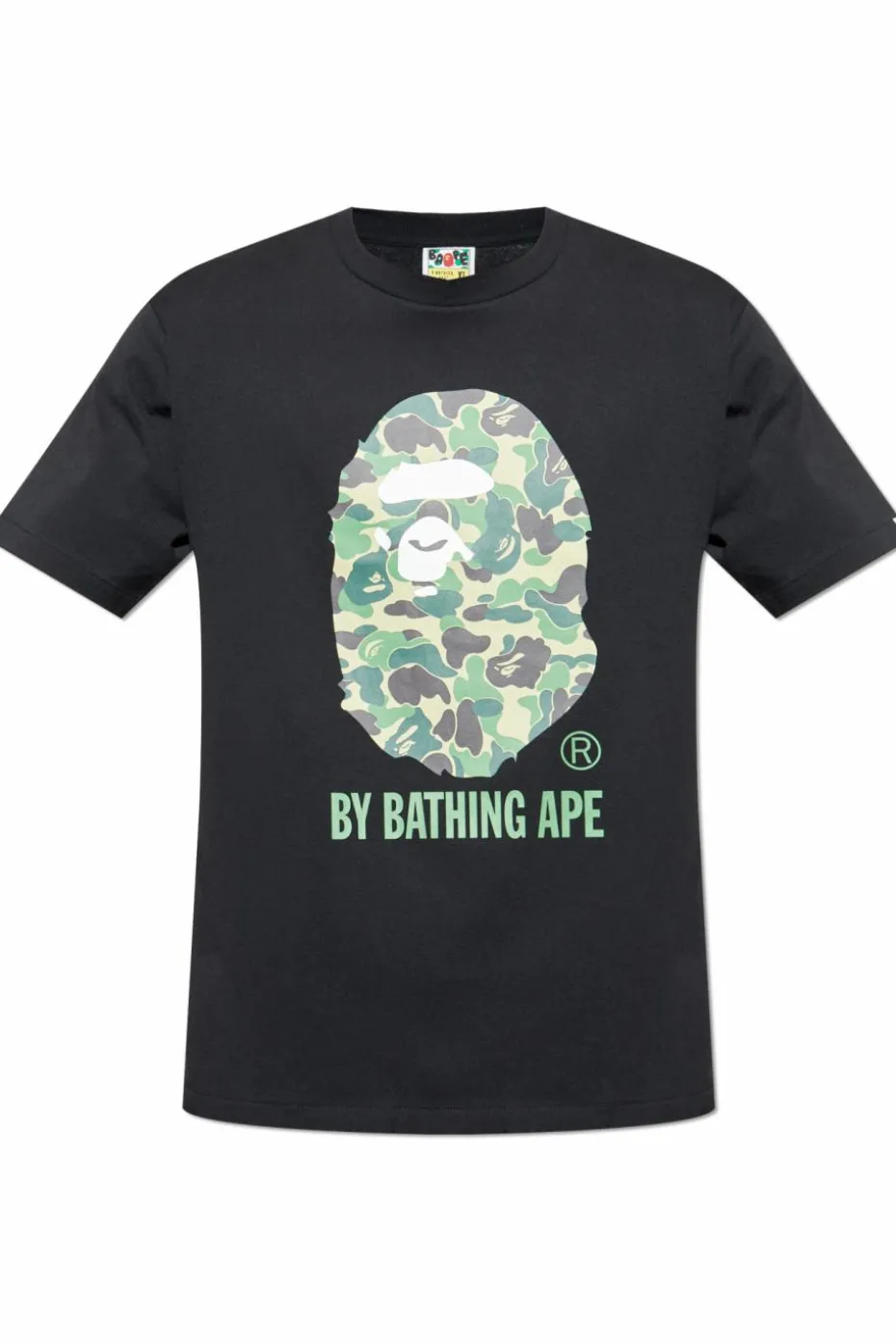 A BATHING APE® BLACK T-shirt with print