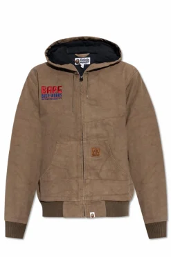 A BATHING APE® BROWN Hooded Jacket