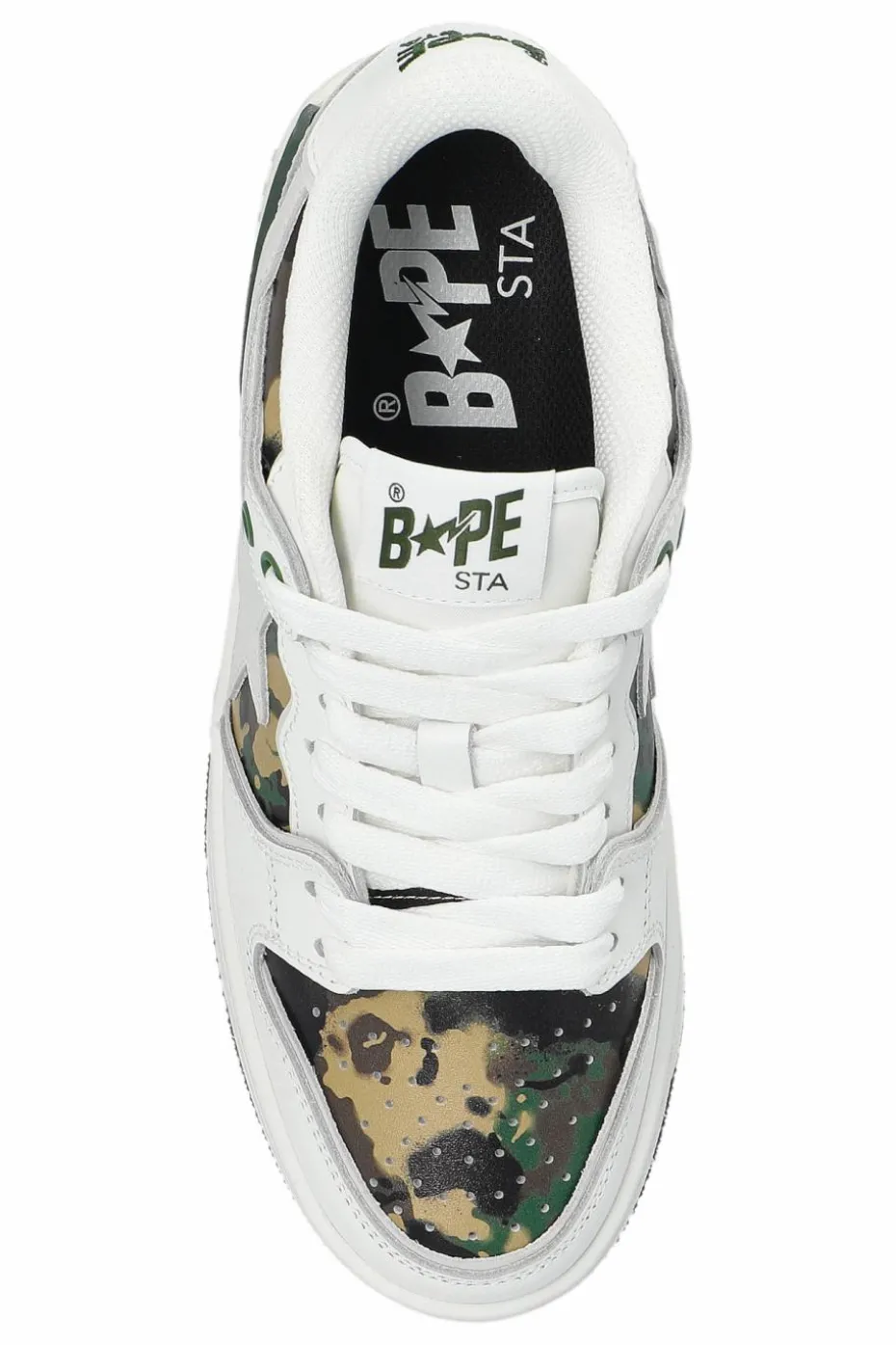 A BATHING APE® GREEN Sneakers SK8 STA
