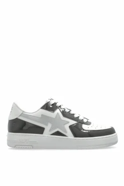 A BATHING APE® GREY Sports shoes with logo