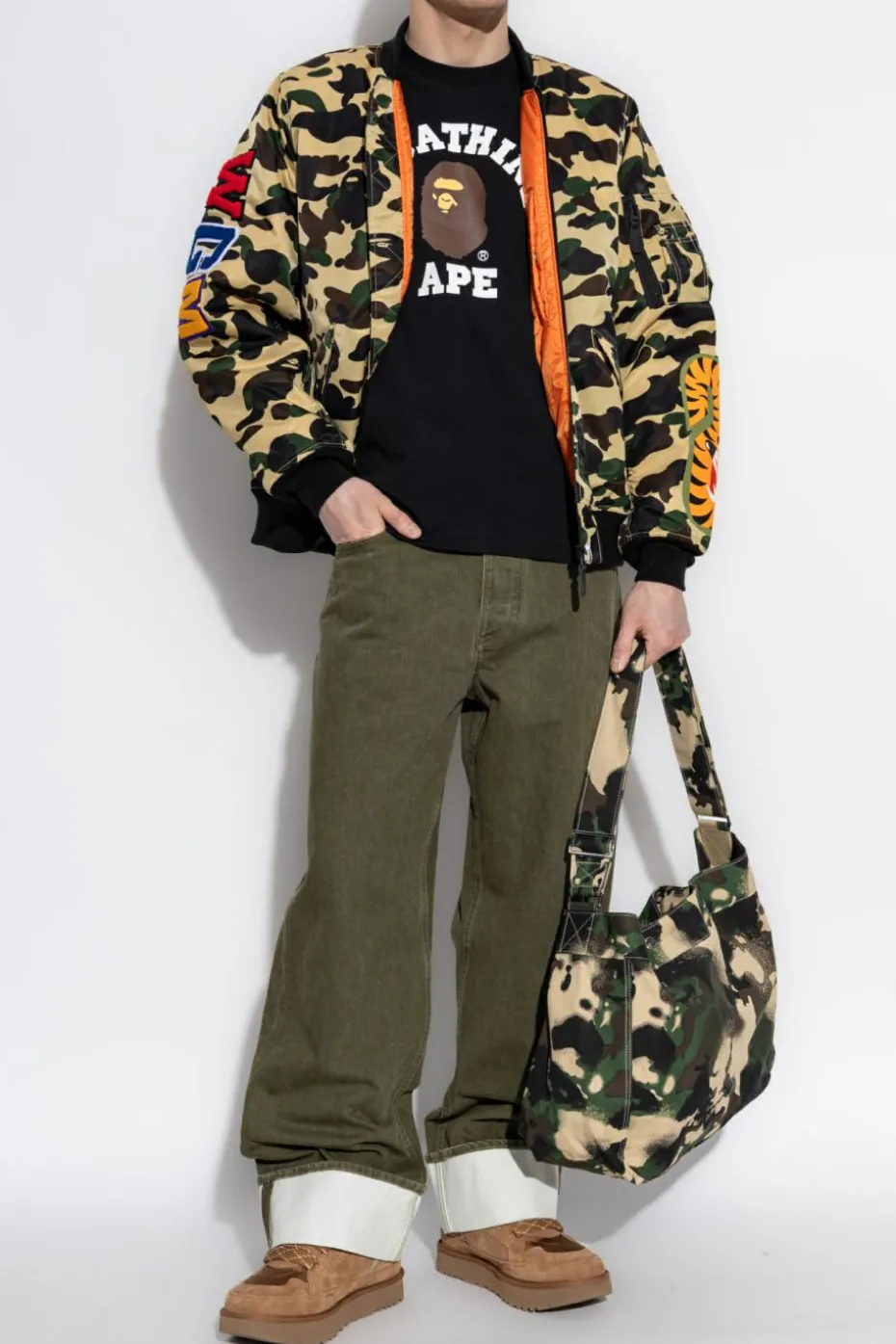 A BATHING APE® MULTICOLOUR Jacket with moro pattern