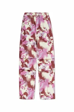 A BATHING APE® PINK Pants with camouflage effect