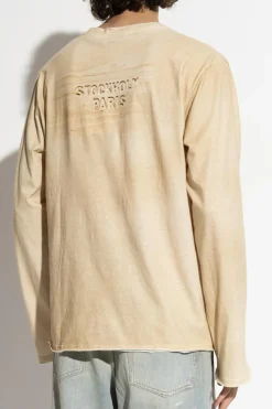Acne Studios beige T-shirt with logo