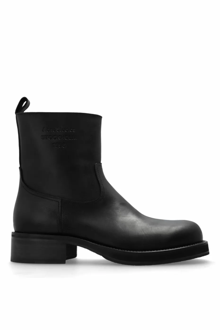Acne Studios BLACK Boots with logo