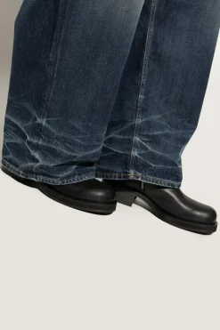 Acne Studios BLACK Boots with logo