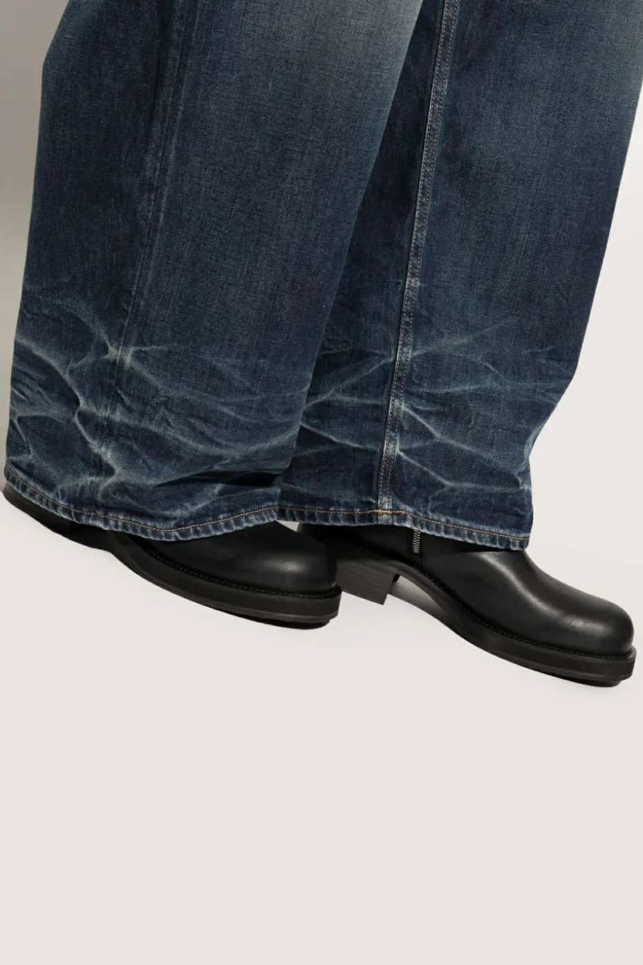 Acne Studios BLACK Boots with logo