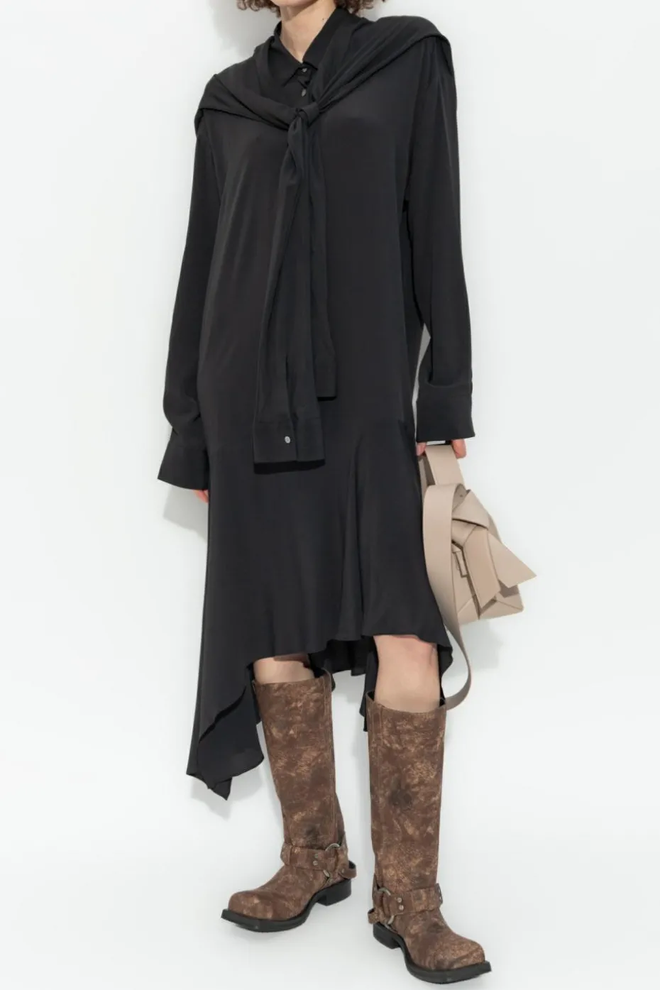 Acne Studios BLACK Dress with collar