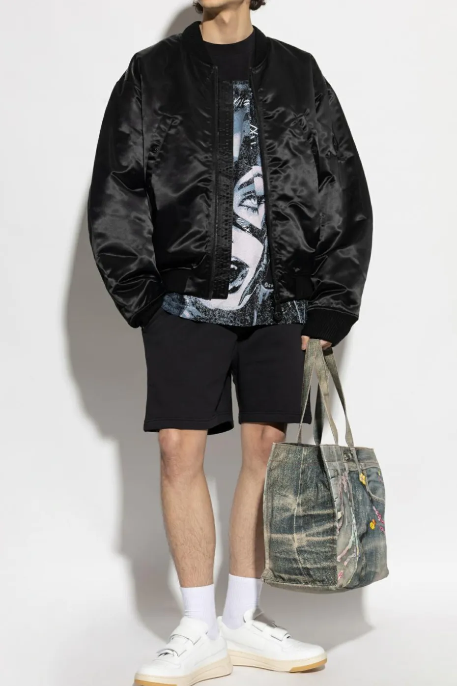 Acne Studios BLACK Logo shorts