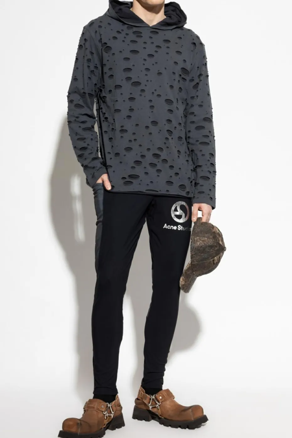 Acne Studios BLACK Pants with logo
