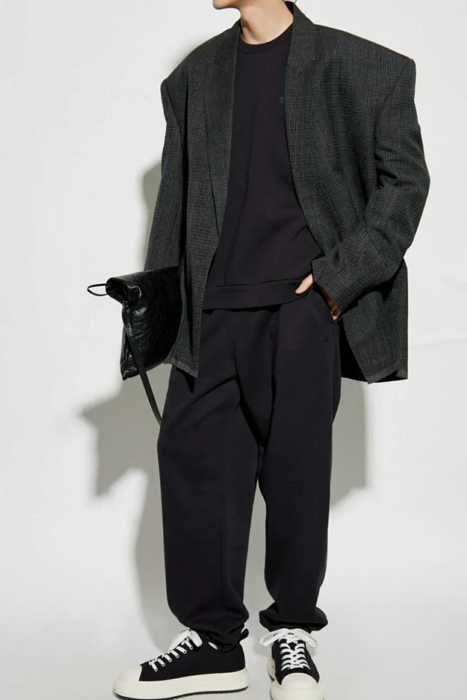 Acne Studios BLACK Sweatpants with logo