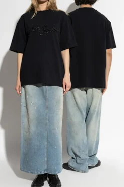 Acne Studios BLACK T-shirt with logo