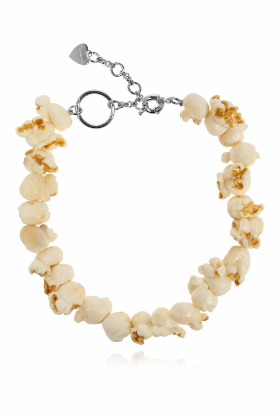 Acne Studios cream Necklace with popcorn motif