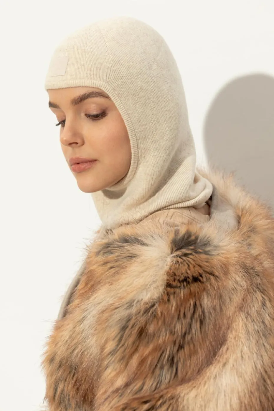 Acne Studios cream Wool Balaclava