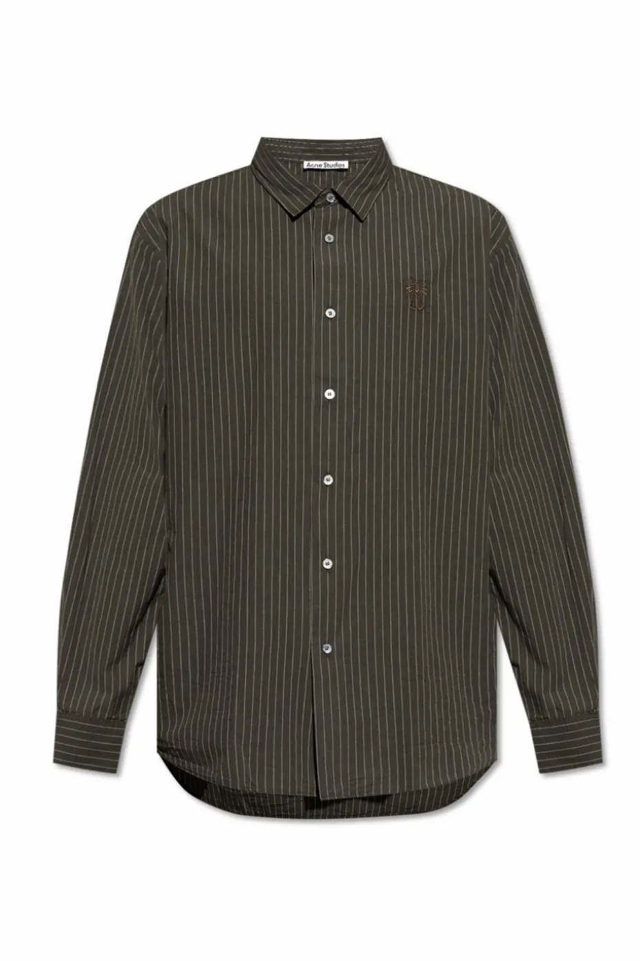 Acne Studios GREEN Striped shirt