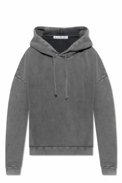 Acne Studios GREY Hoodie with logo patch