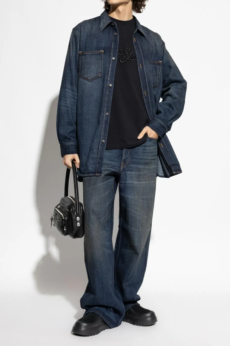 Acne Studios NAVY BLUE Denim shirt