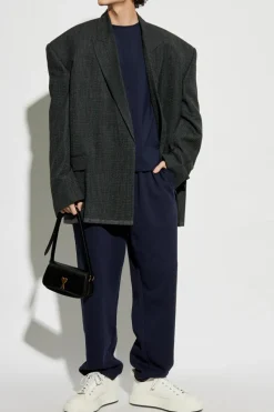 Acne Studios NAVY BLUE Sweatpants with logo