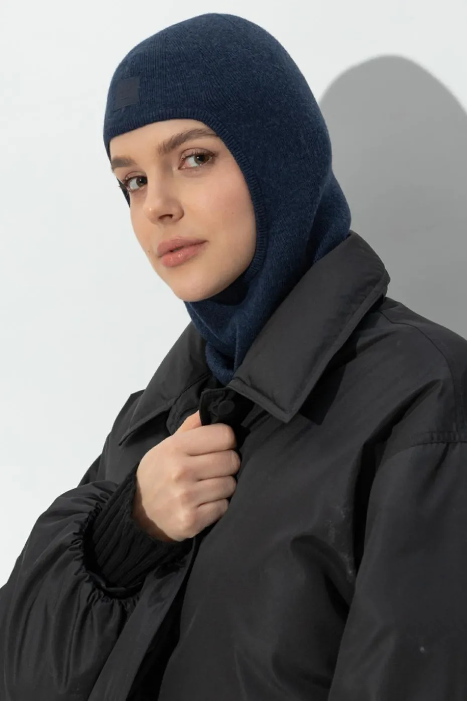 Acne Studios NAVY BLUE Wool balaclava