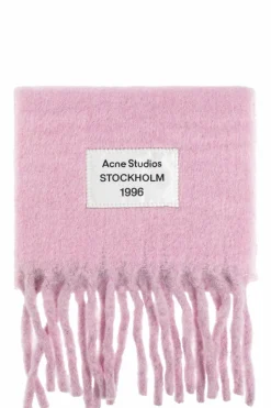 Acne Studios PINK Scarf with logo