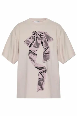 Acne Studios PINK T-shirt with print