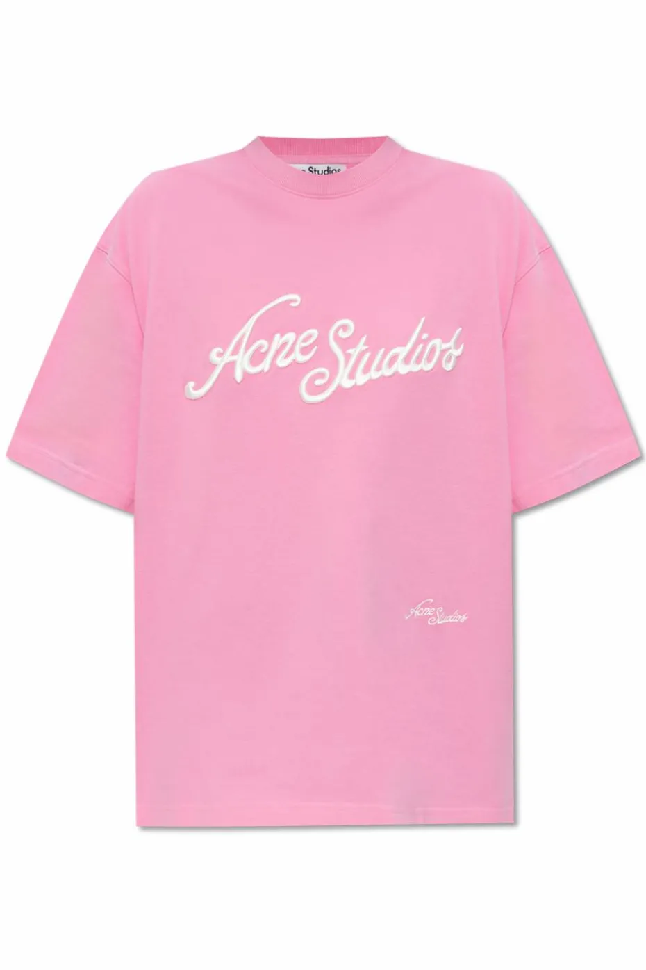 Acne Studios PINK T-shirt with logo