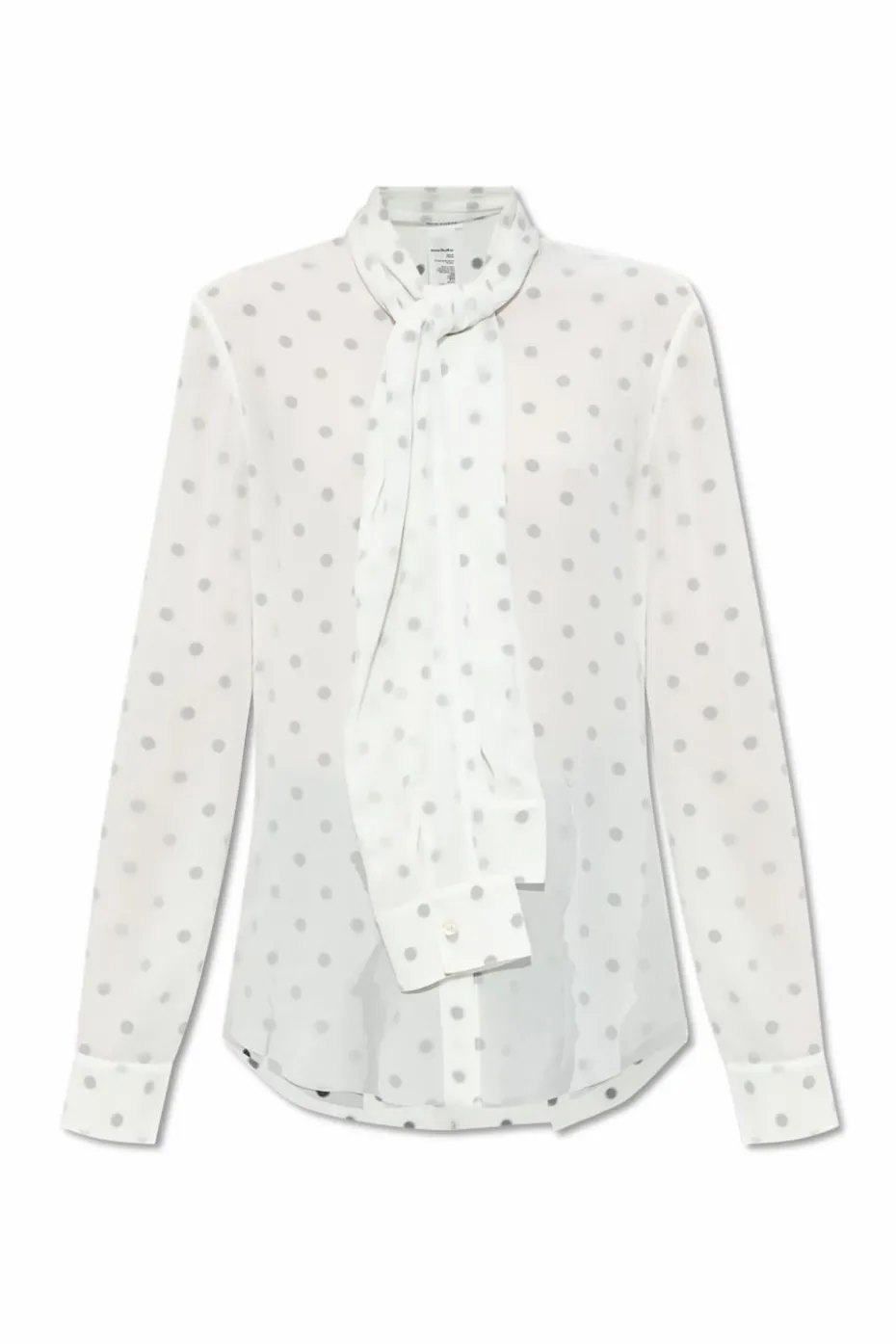 Acne Studios WHITE Shirt with polka dot pattern