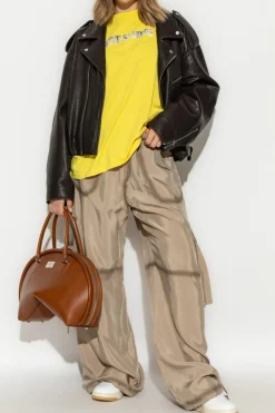 Acne Studios YELLOW T-shirt with logo