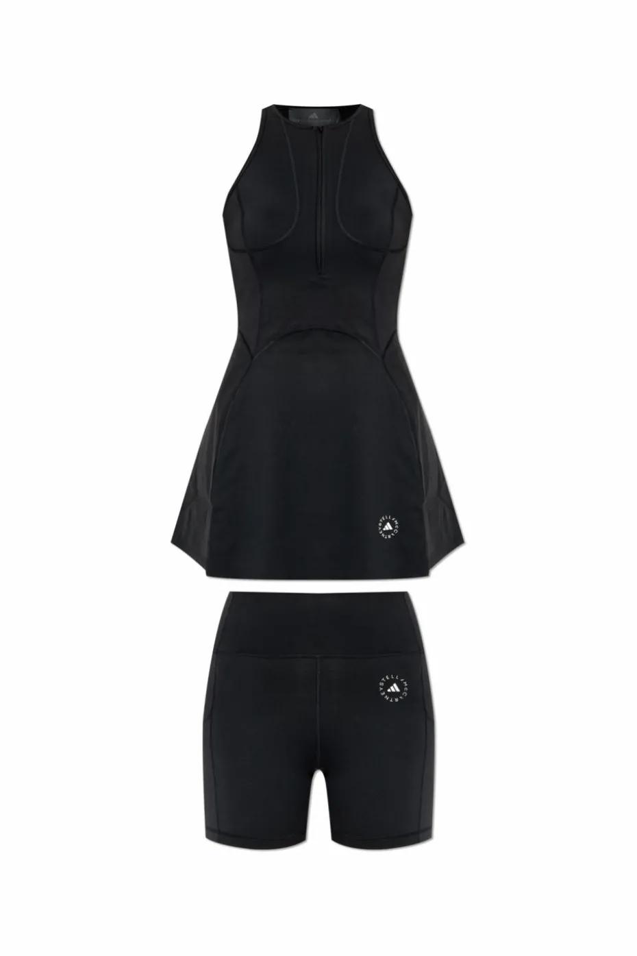 ADIDAS by Stella McCartney BLACK Training set: dress and shorts