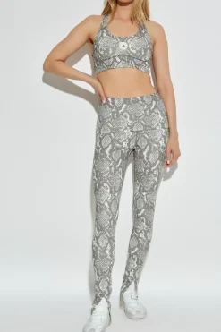 ADIDAS by Stella McCartney GREY Training leggings with slit legs