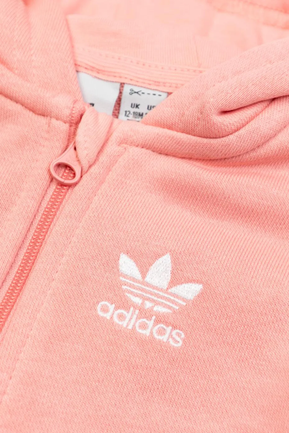 ADIDAS Kids PINK Baby romper with hood
