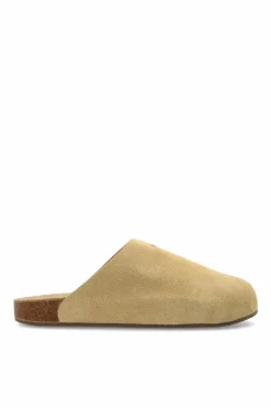 ADIDAS Originals beige Suede slides `Adimule`