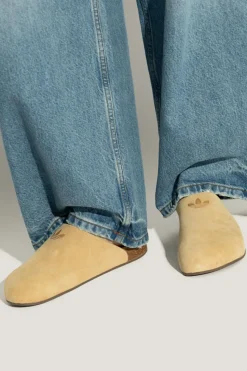 ADIDAS Originals beige Suede slides "Adimule"