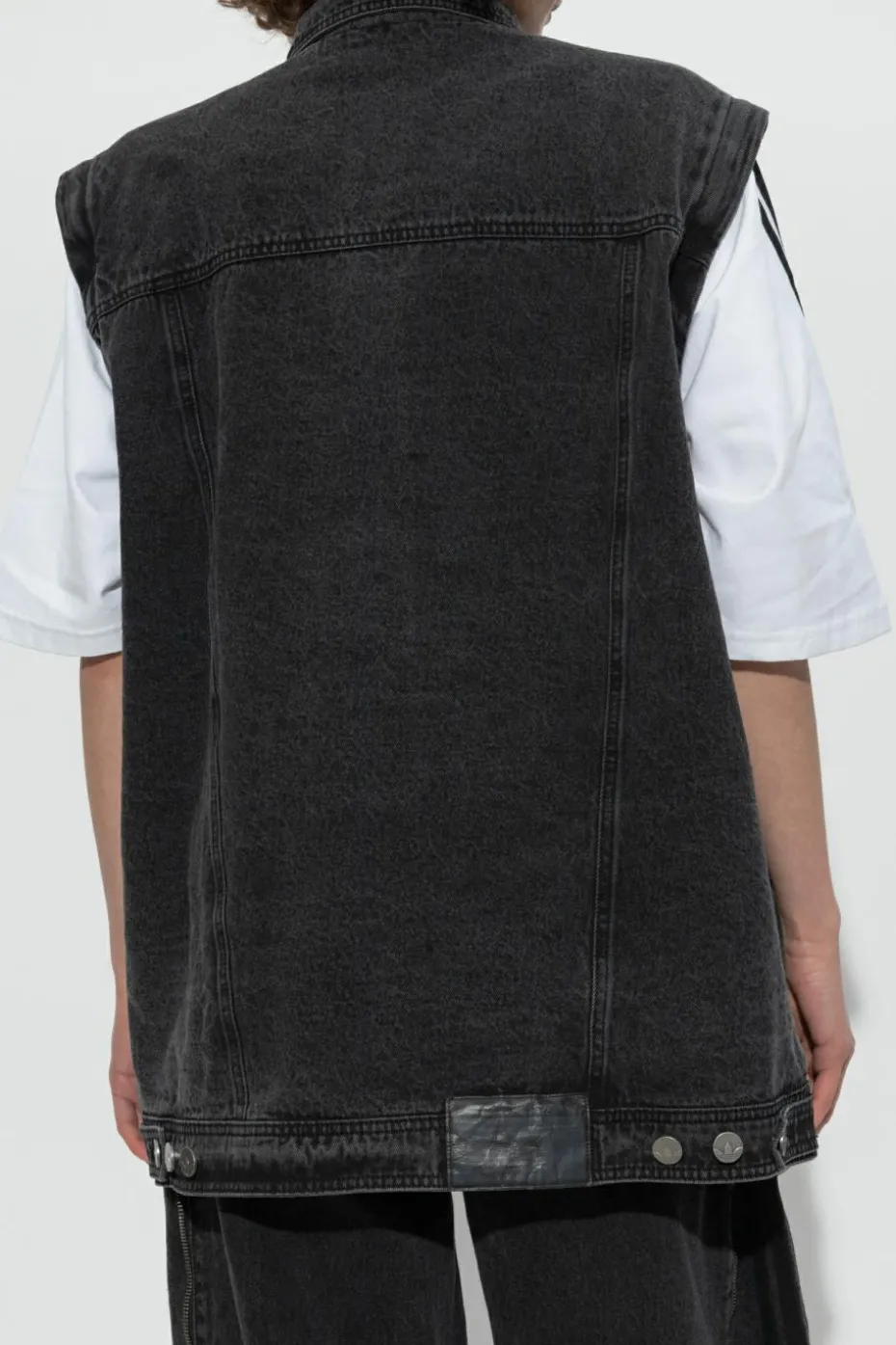 ADIDAS Originals BLACK Denim jacket in oversize style
