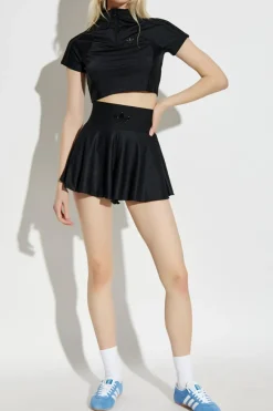 ADIDAS Originals BLACK Short top with embroidered logo