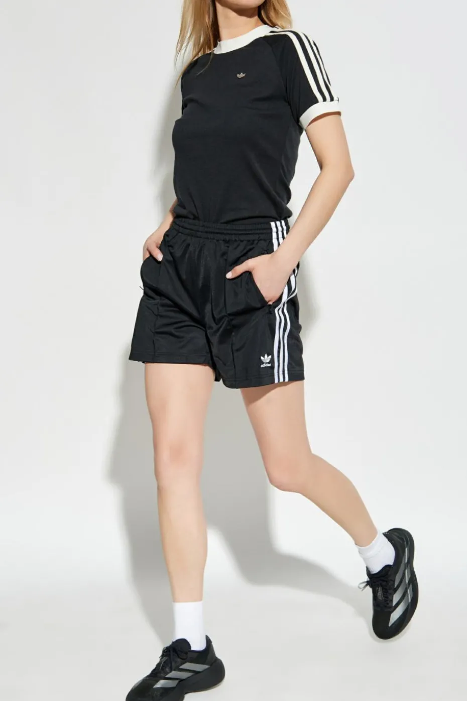 ADIDAS Originals BLACK Shorts with embroidered logo