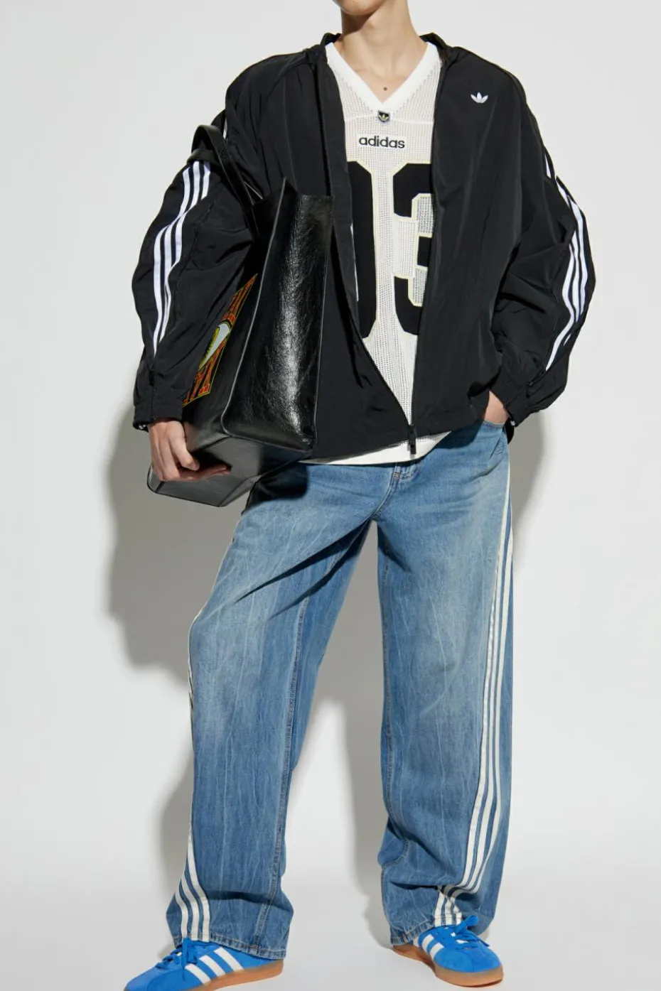 ADIDAS Originals BLACK Sports sweatshirt with logo