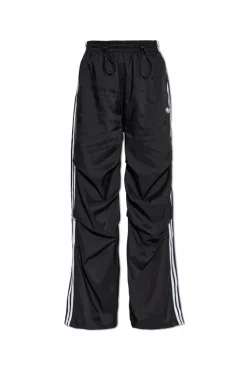 ADIDAS Originals BLACK Sweatpants with ruched legs